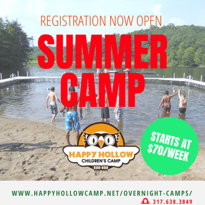 Enroll your child for overnight camp at Happy Hollow!